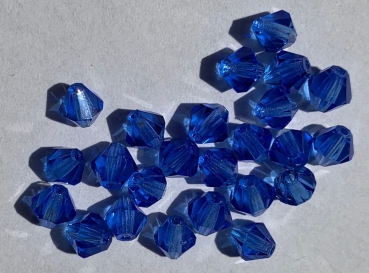 Facettenperlen brillantschliff, saphir